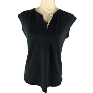 T By Talbot Women's Size S P Black Sleeveless Shirt